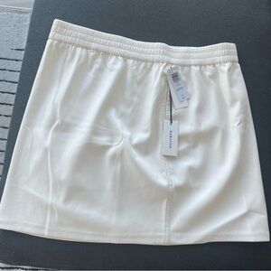 Aritzia White Faux Leather Skirt